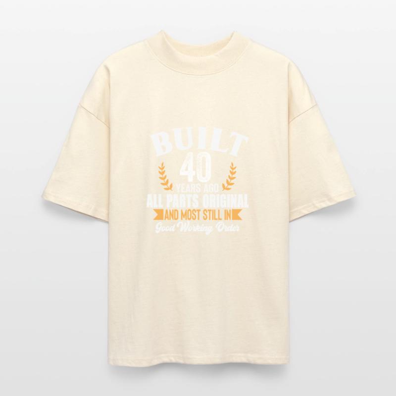Funny 40th Birthday Shirt – Built 40 Years