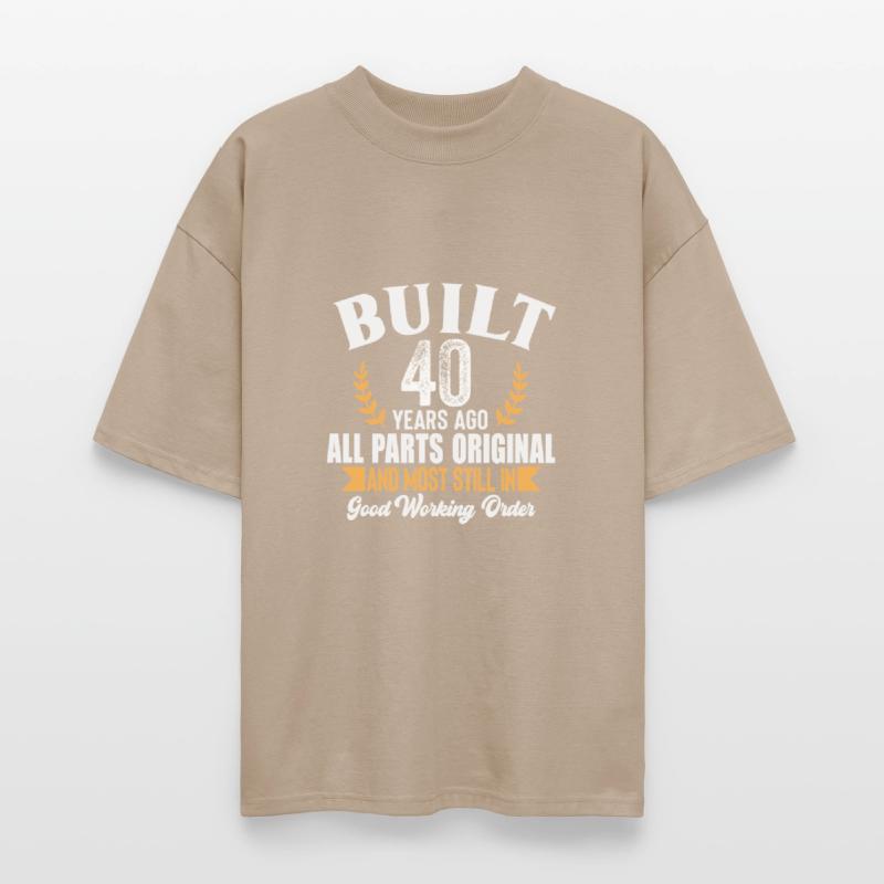Funny 40th Birthday Shirt – Built 40 Years