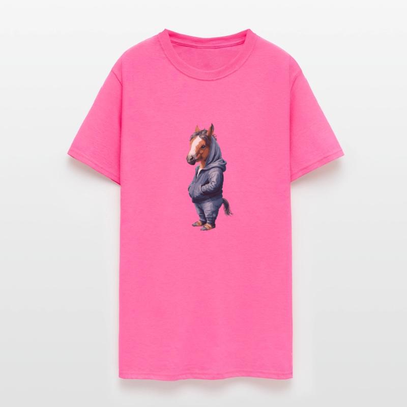 Funny Horse Streetart in Hoodie Style with Urban