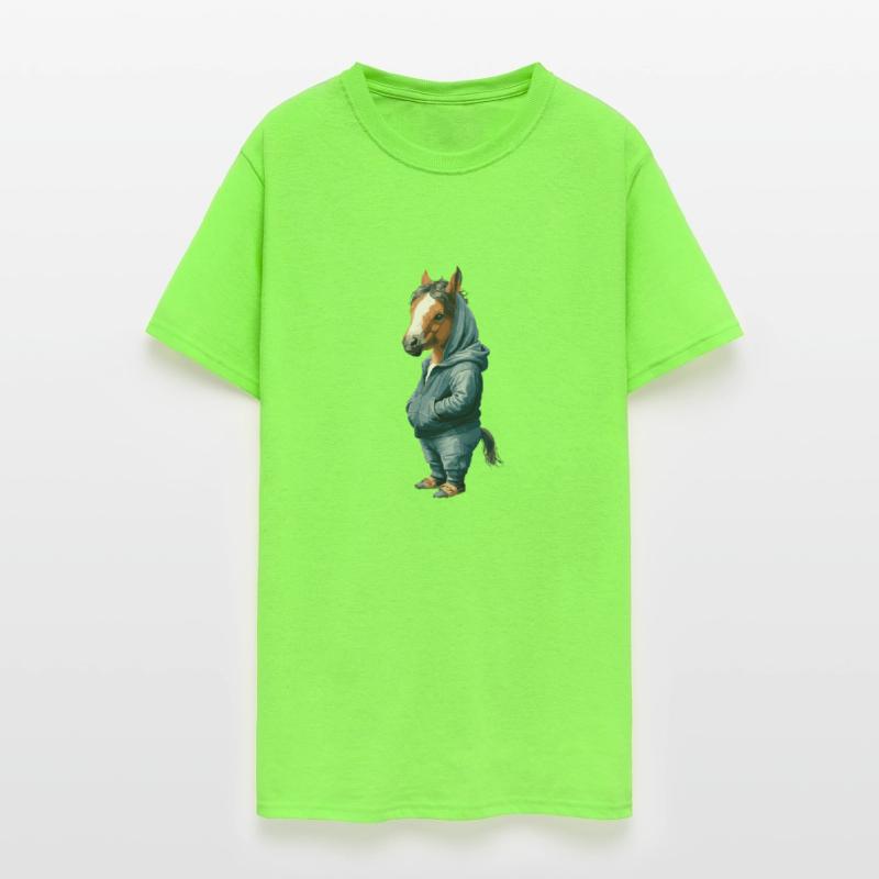 Funny Horse Streetart in Hoodie Style with Urban