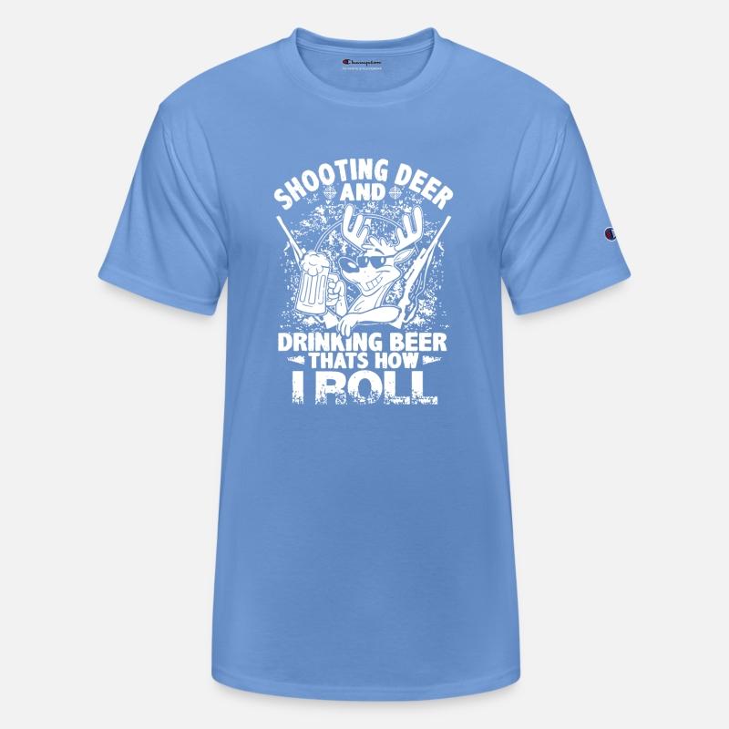 Funny Hunting Shooting Deer And Drinking Beer