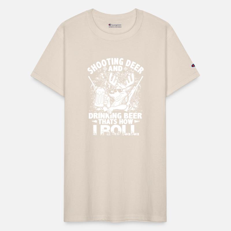 Funny Hunting Shooting Deer And Drinking Beer