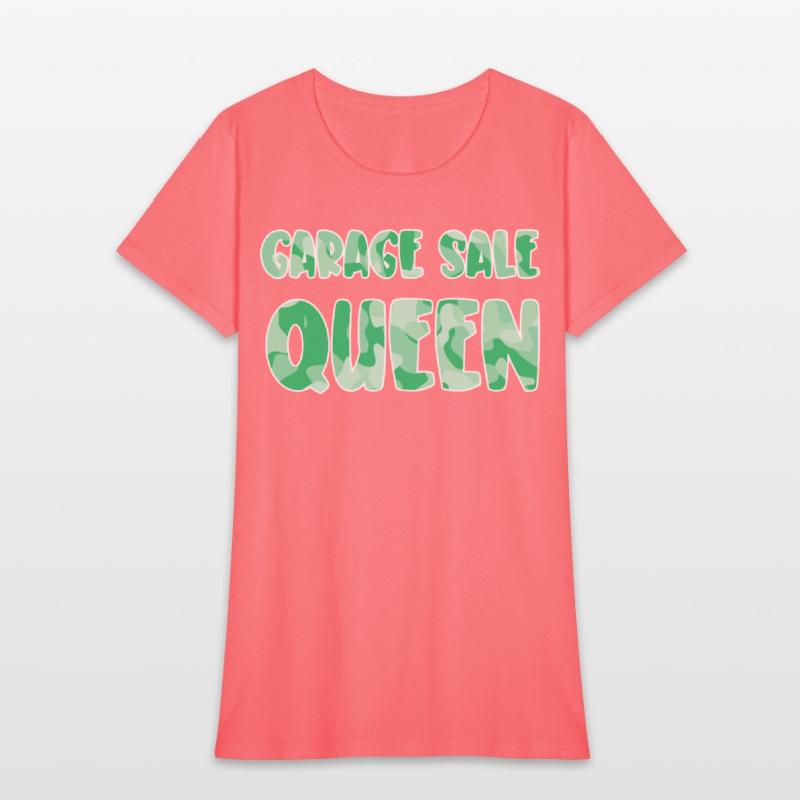 Garage Sale Queen green camo