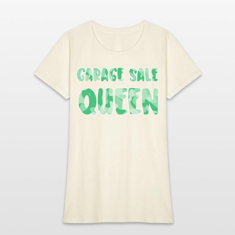 Garage Sale Queen green camo
