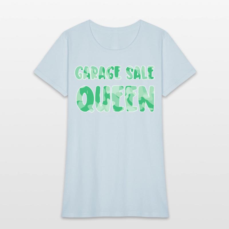 Garage Sale Queen green camo