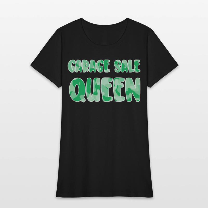 Garage Sale Queen green camo