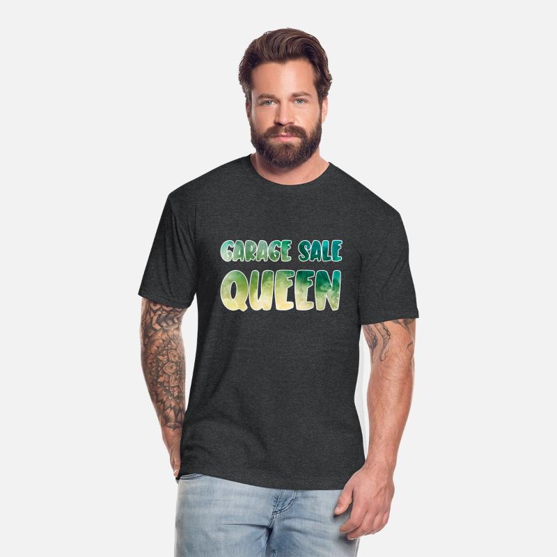 Garage Sale Queen green yellow watercolor