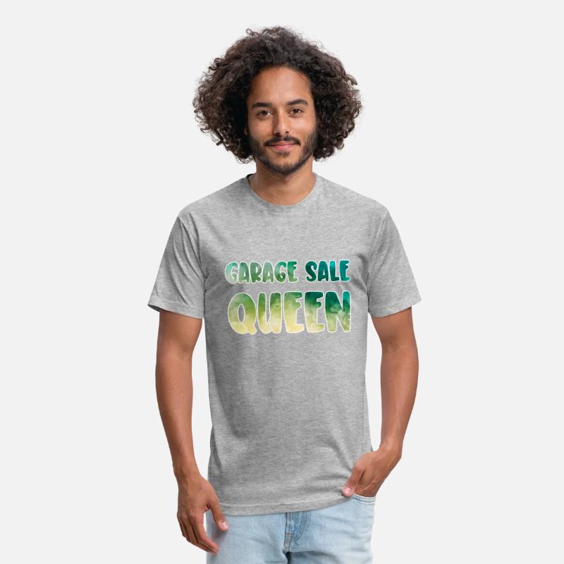 Garage Sale Queen green yellow watercolor