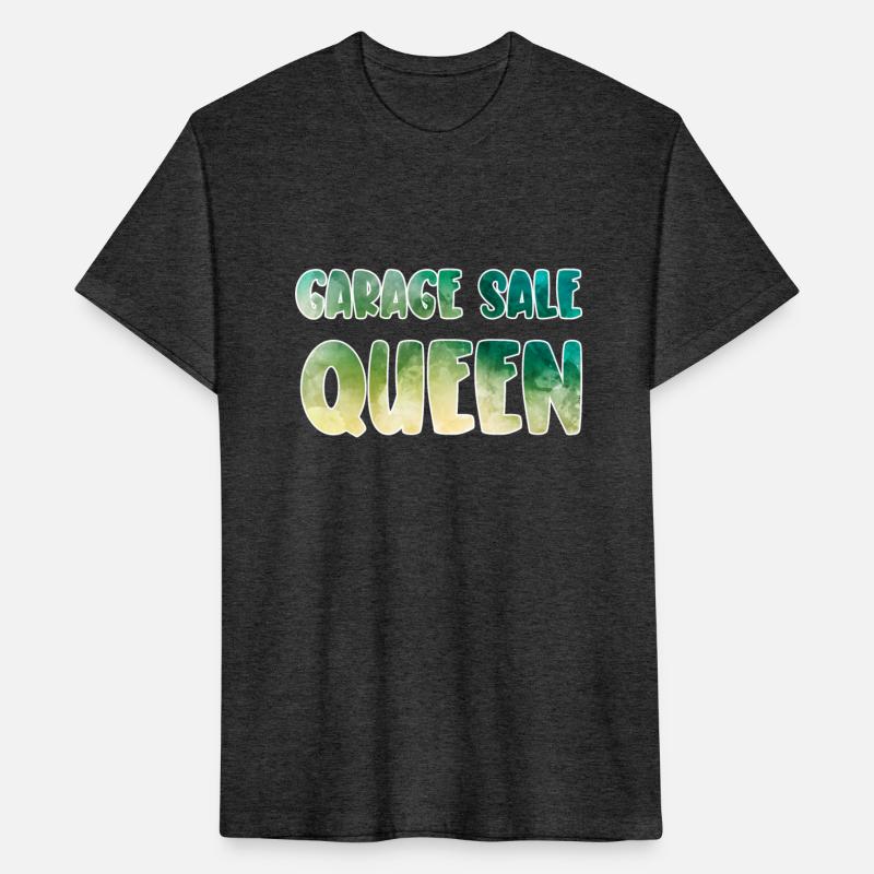 Garage Sale Queen green yellow watercolor