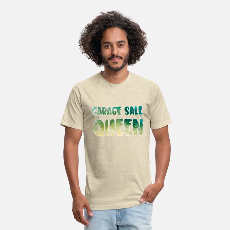 Garage Sale Queen green yellow watercolor