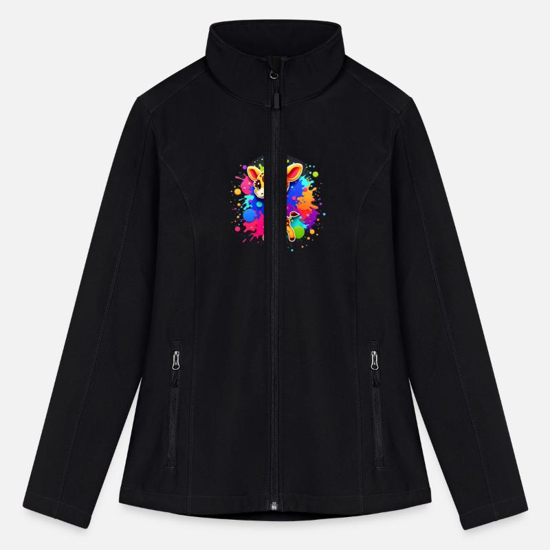 Giraffe Joy - Rainbow Splatter Delight