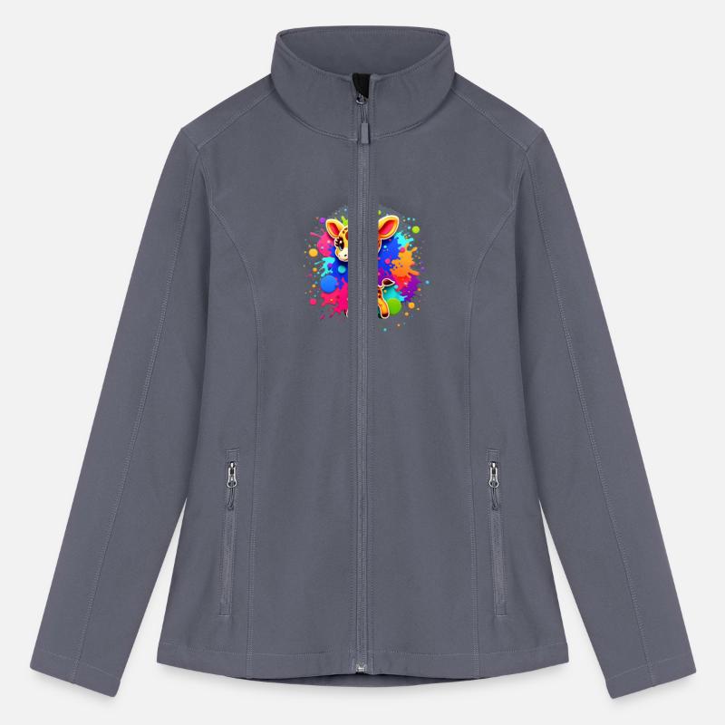 Giraffe Joy - Rainbow Splatter Delight