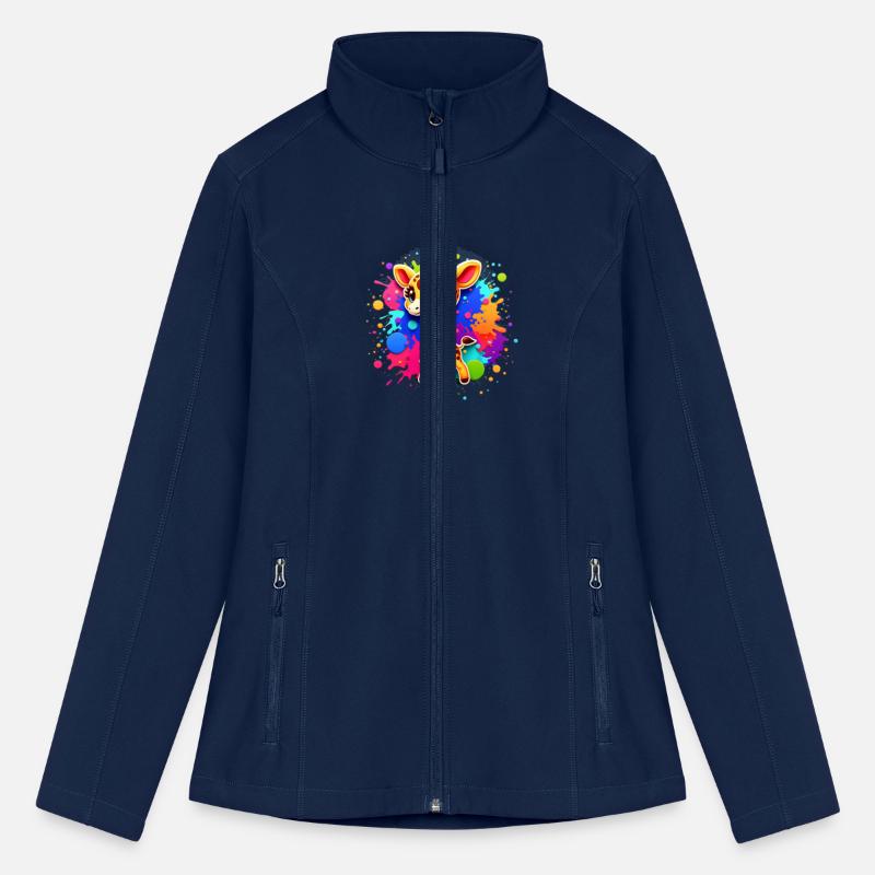 Giraffe Joy - Rainbow Splatter Delight