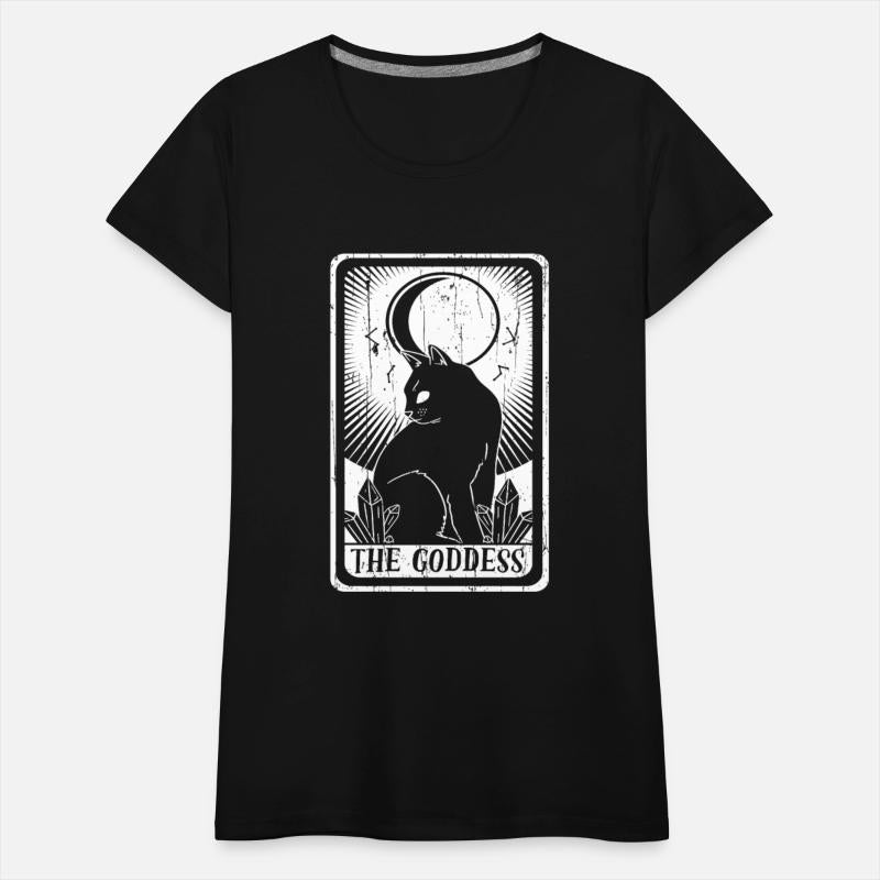 Goddess Moon Cat Tarot Card Occult Club Gothic