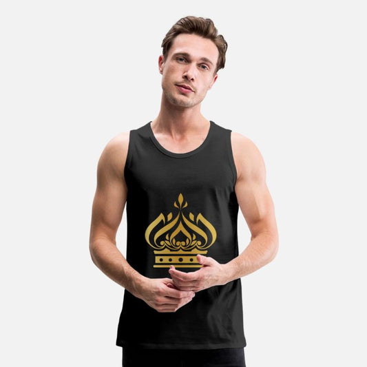 Golden crown king vip gold vector image logo