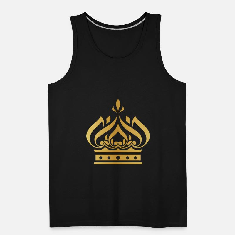 Golden crown king vip gold vector image logo