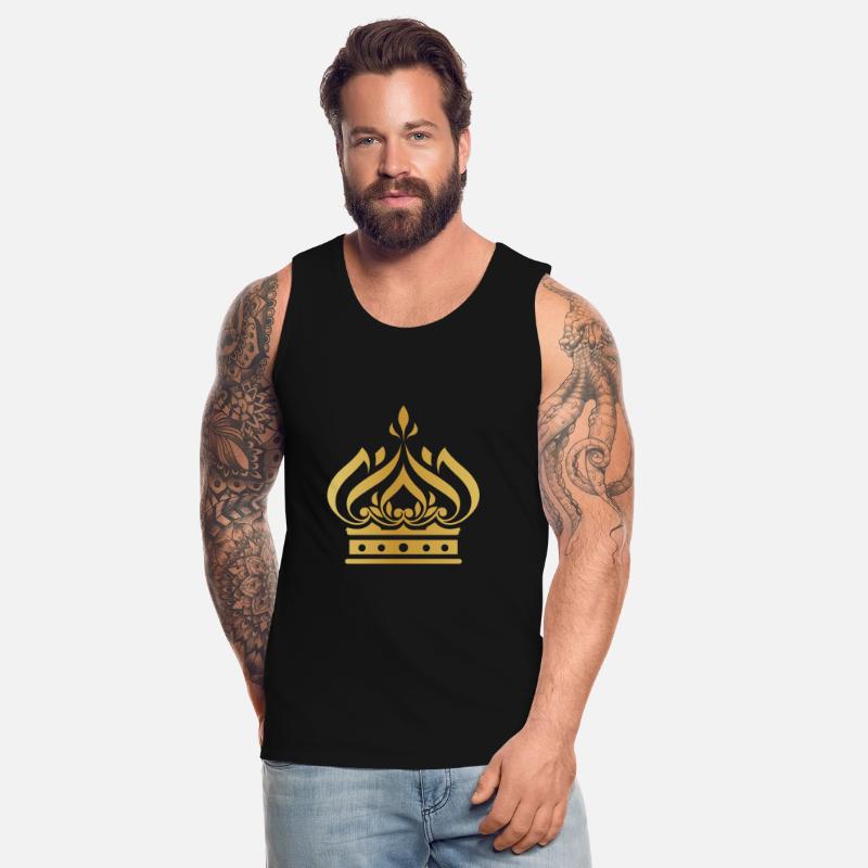 Golden crown king vip gold vector image logo