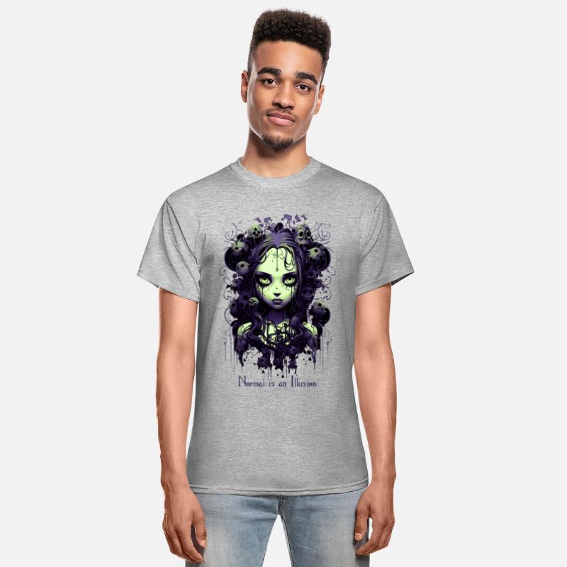 Gothic Girl Saying Normal is an Illusion