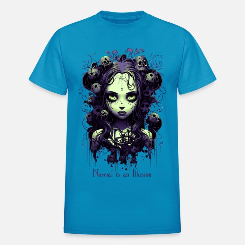 Gothic Girl Saying Normal is an Illusion