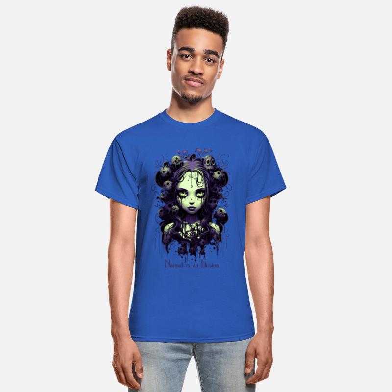 Gothic Girl Saying Normal is an Illusion