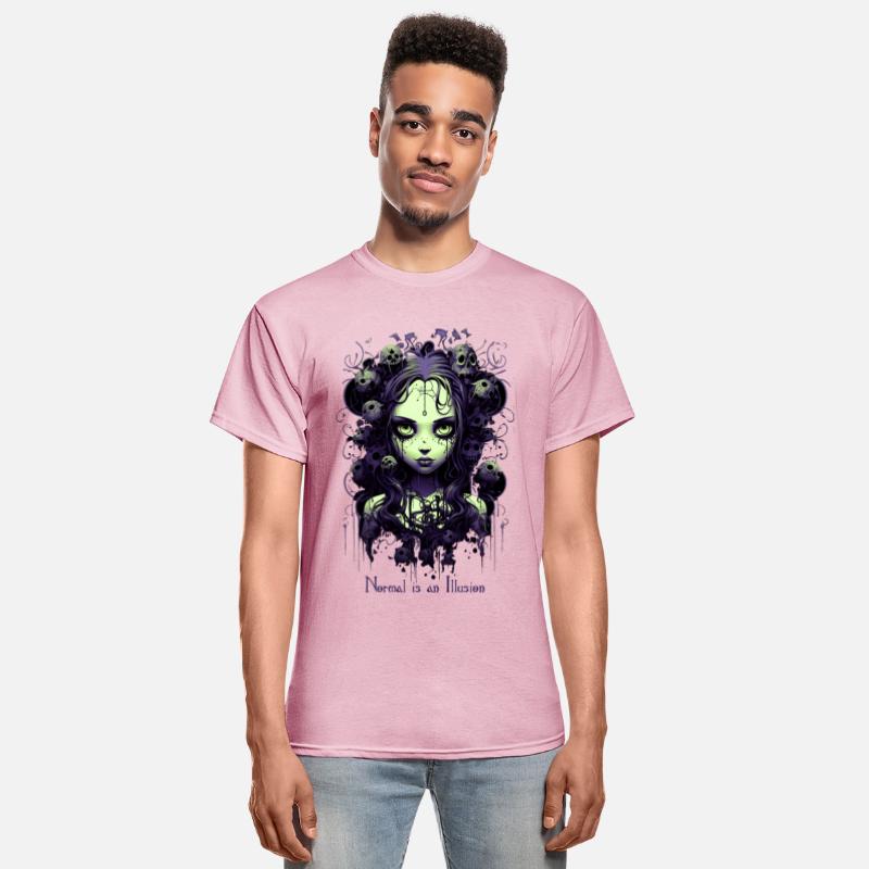 Gothic Girl Saying Normal is an Illusion