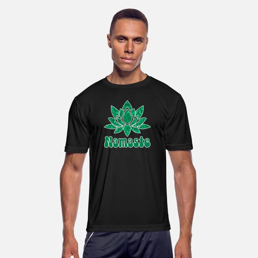 Green Lotus Flower Namaste