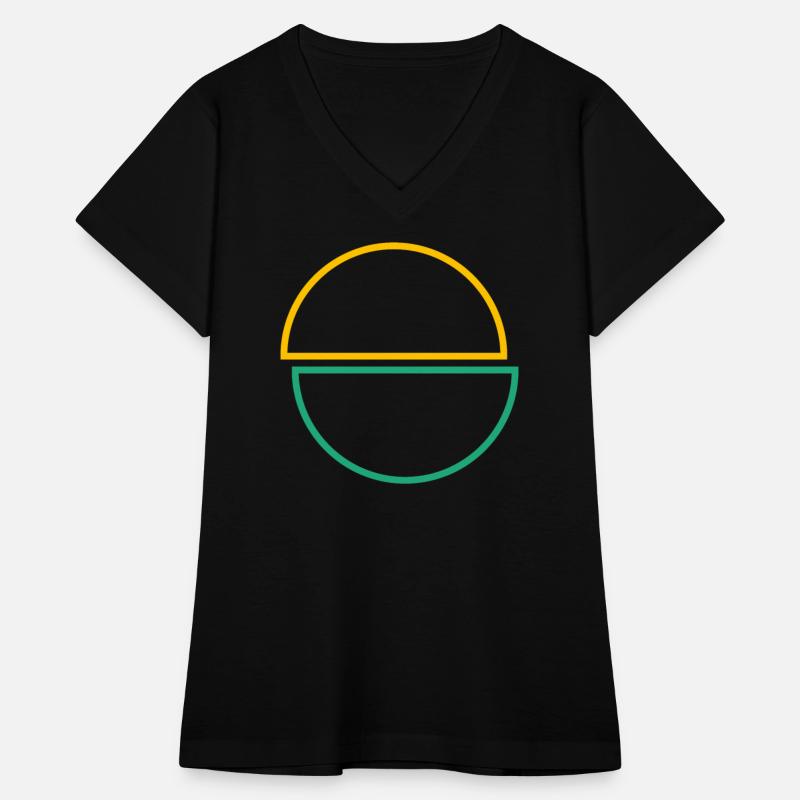 Half Circles Yellow And Green Design