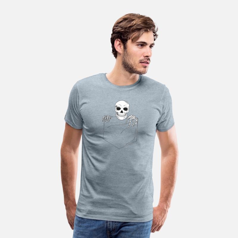 Halloween Pocket Skeleton Skull