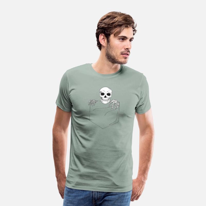 Halloween Pocket Skeleton Skull
