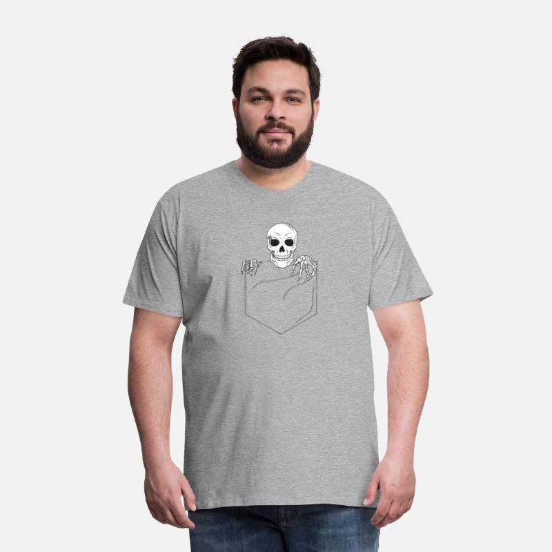 Halloween Pocket Skeleton Skull