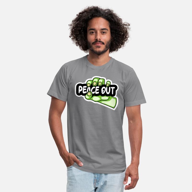 hand holding peace out sign