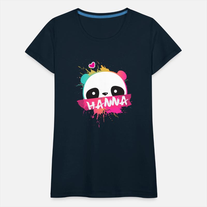 HANNA - lovely girl name with cute panda