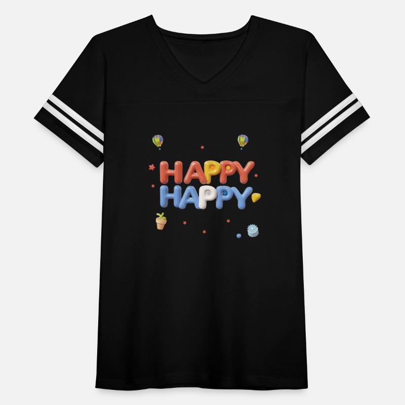 Happy text design, lettering