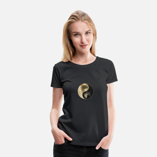 Harmony Of Heart And Mind Yin Yang With Flower Of