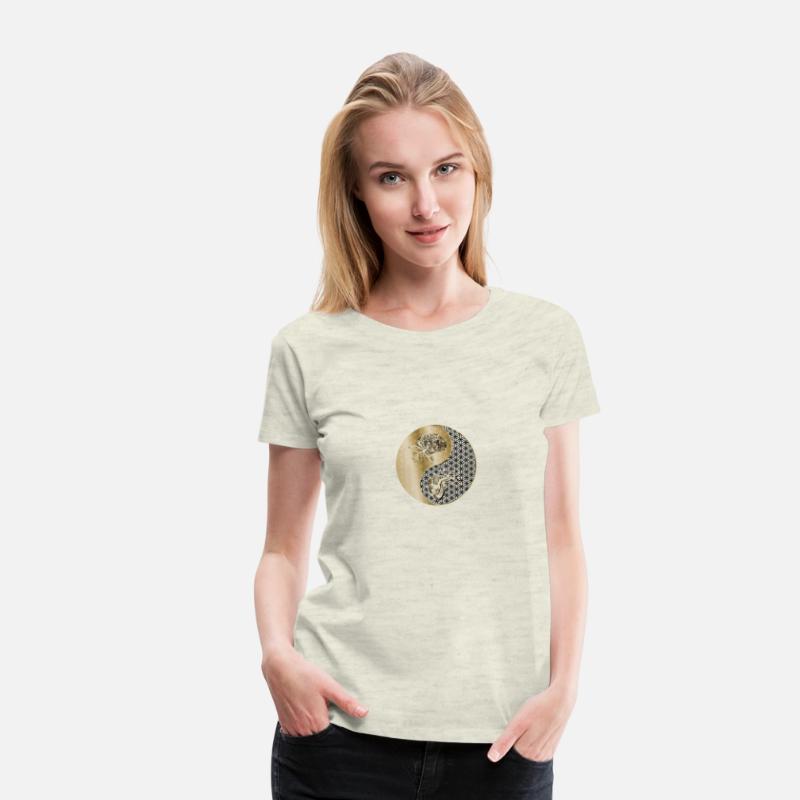 Harmony Of Heart And Mind Yin Yang With Flower Of
