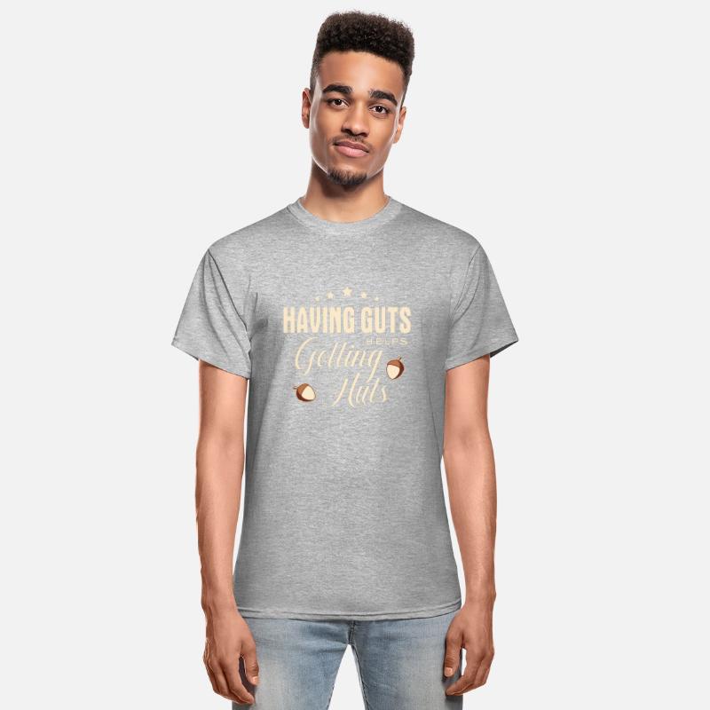 Having guts helps getting nuts Funny quote Rhyme