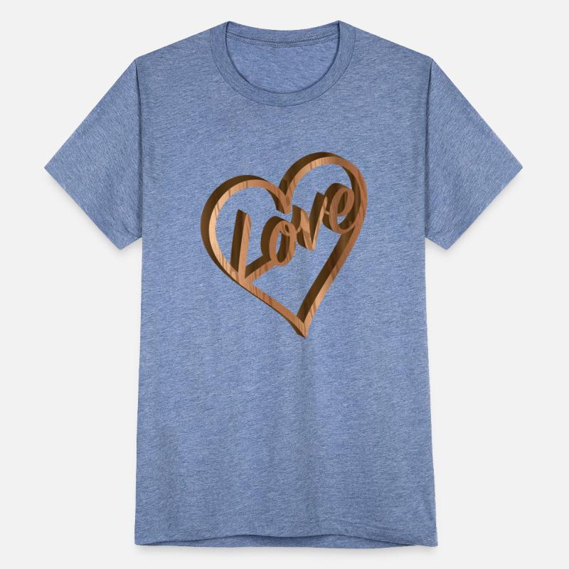 Heart love relief in wood look for Valentine's Day