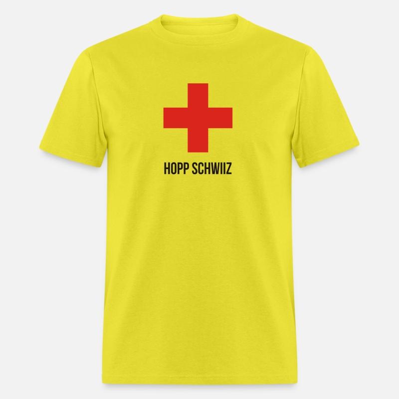 Hopp Schwiiz Swiss Cross funny tshirt