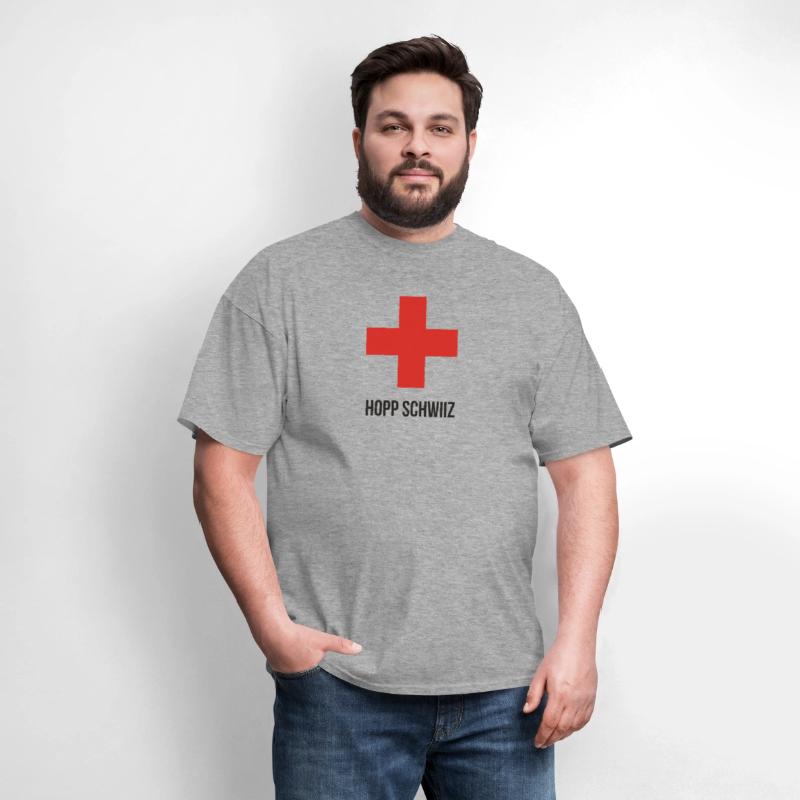 Hopp Schwiiz Swiss Cross funny tshirt