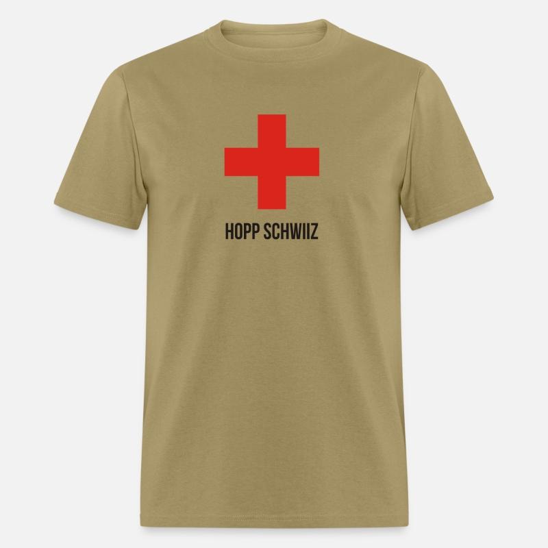 Hopp Schwiiz Swiss Cross funny tshirt