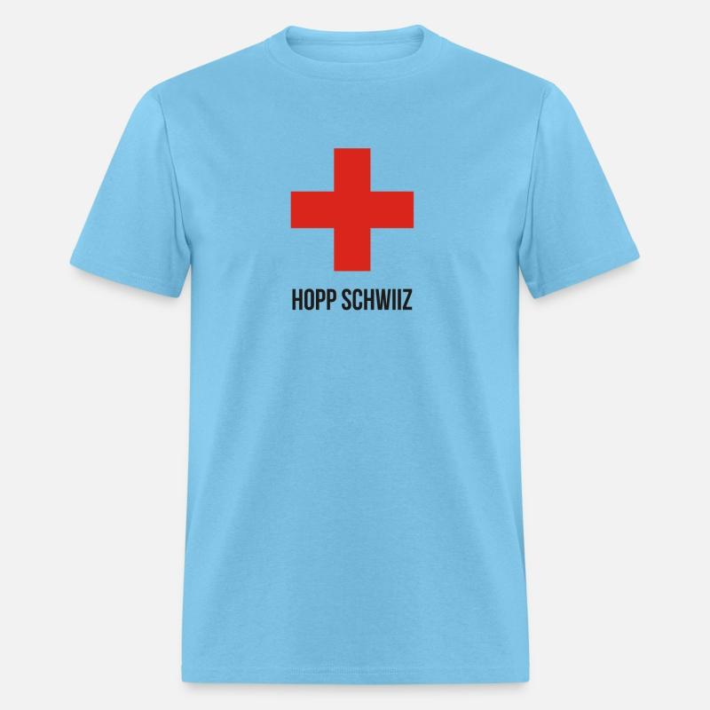 Hopp Schwiiz Swiss Cross funny tshirt