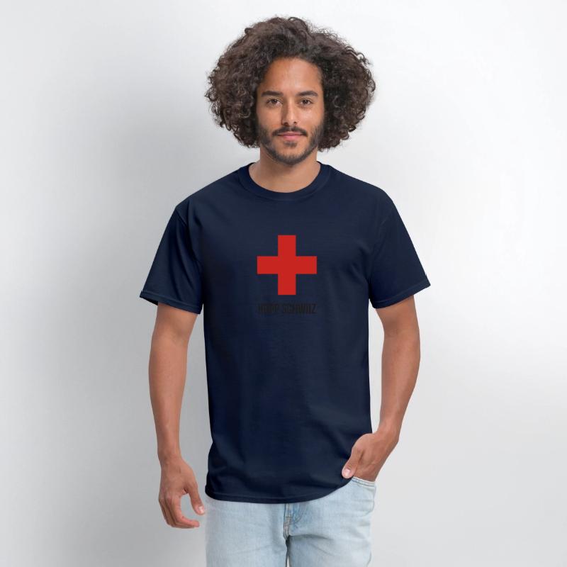 Hopp Schwiiz Swiss Cross funny tshirt