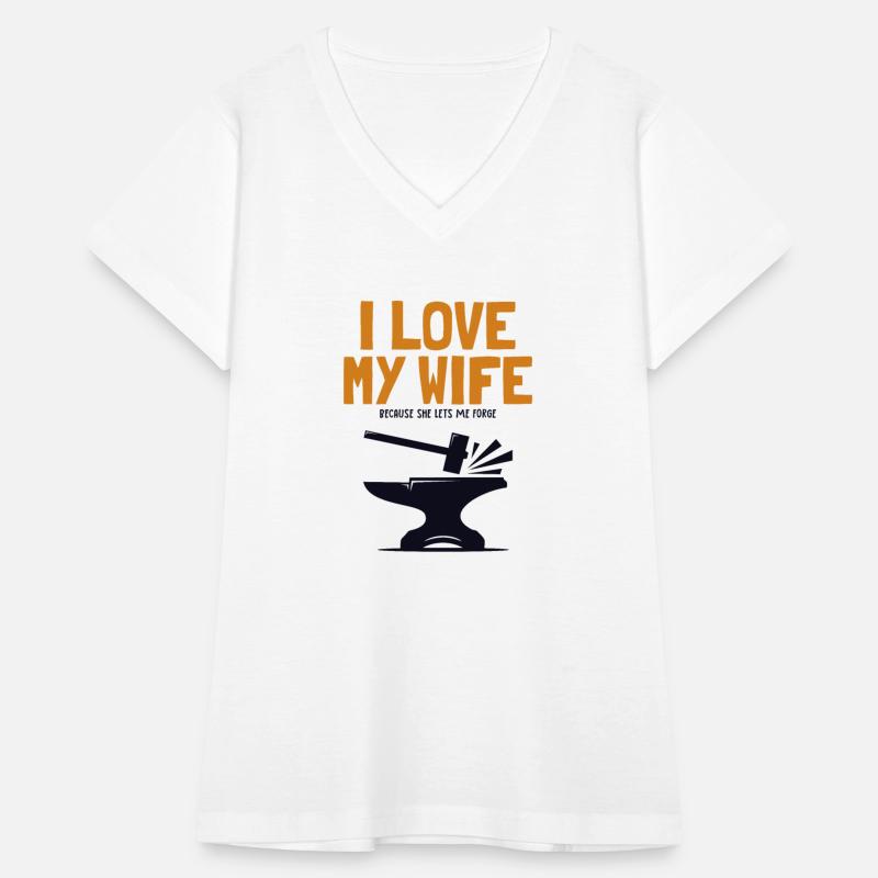 I love my Wife Blacksmith Anvil Hobby Legend