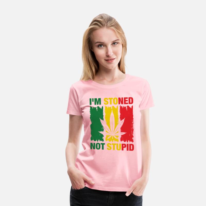 I'm Stoned Not Stupid Marijuana Funny weed T-Shirt