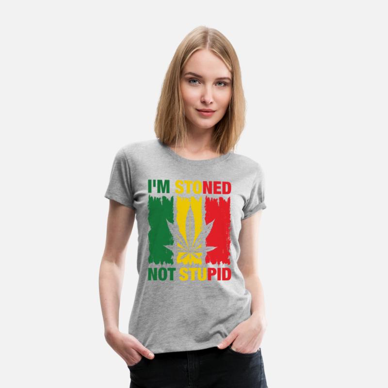 I'm Stoned Not Stupid Marijuana Funny weed T-Shirt