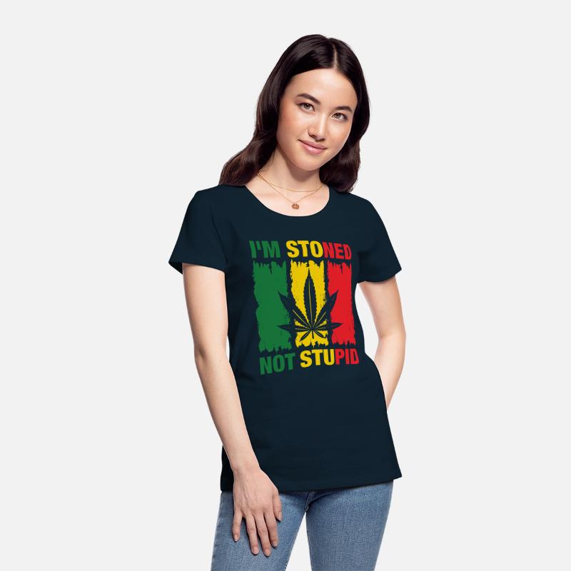 I'm Stoned Not Stupid Marijuana Funny weed T-Shirt