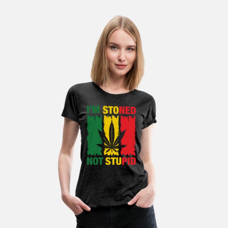 I'm Stoned Not Stupid Marijuana Funny weed T-Shirt