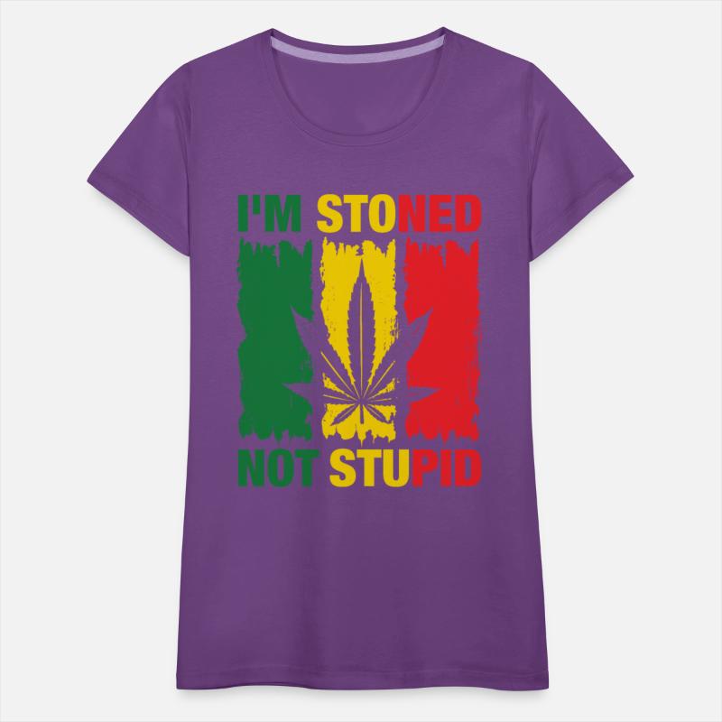 I'm Stoned Not Stupid Marijuana Funny weed T-Shirt