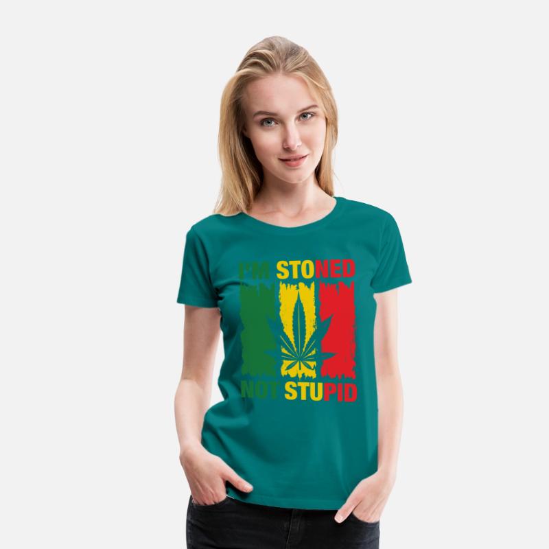 I'm Stoned Not Stupid Marijuana Funny weed T-Shirt