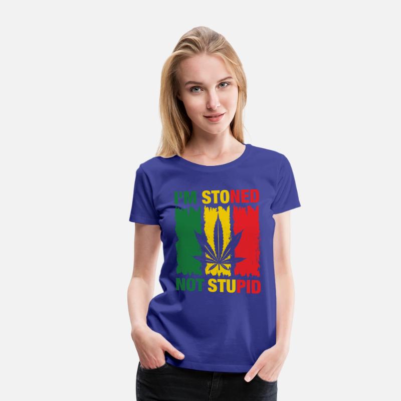I'm Stoned Not Stupid Marijuana Funny weed T-Shirt